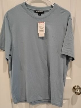 Michael Kors Men's Sky Blue Short Sleeve Crew Tee